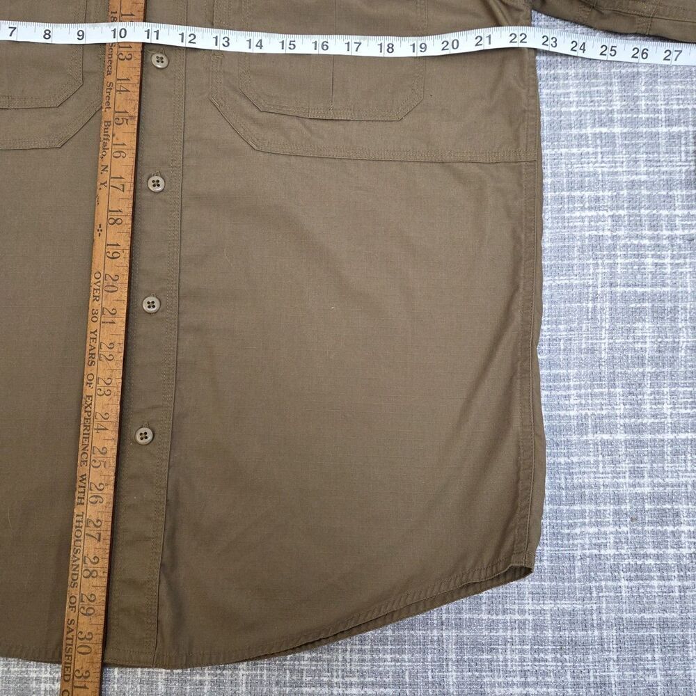5.11 Tactical Shirt Taclite Pro Men's M Button Outdoor Vented Tundra 72175 - Picture 4 of 10